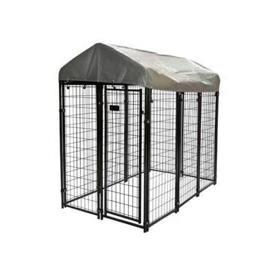 Enclos pour chiens avec toit 2,3 x 2,3 x 1,7 m
