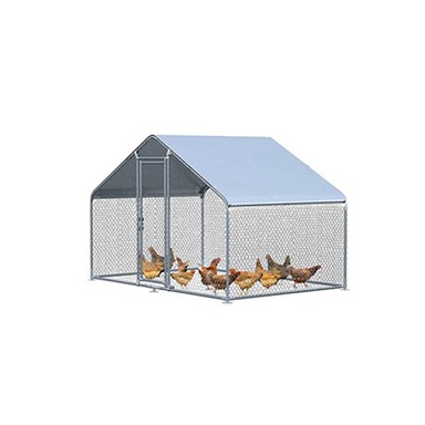 Maison de poulet mobile en métal